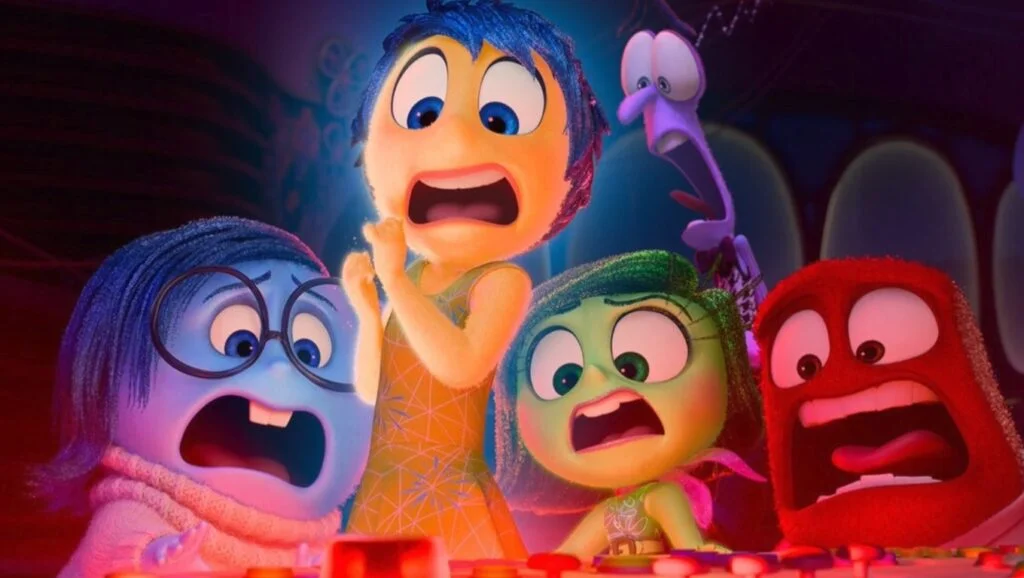 Joy and other emotions in a tense moment from Inside Out 2