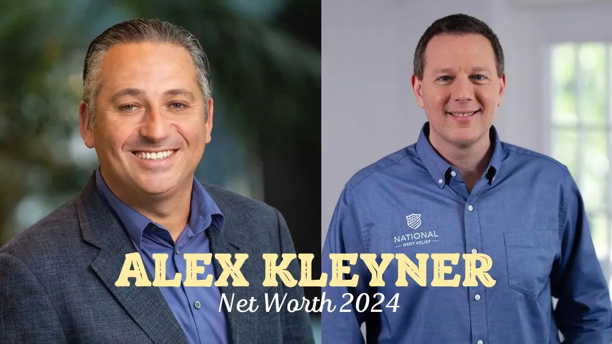 Alex Kleyner Net Worth 2024 Founder of National Debt Relief, with a focus on his net worth in 2024. Image showing a professional portrait of Alex Kleyner.