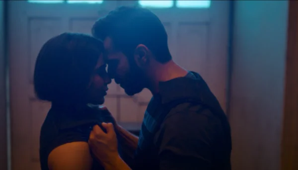 Varun Dhawan and Samantha Ruth Prabhu in a close-up scene from Citadel: Honey Bunny teaser, showcasing their chemistry.